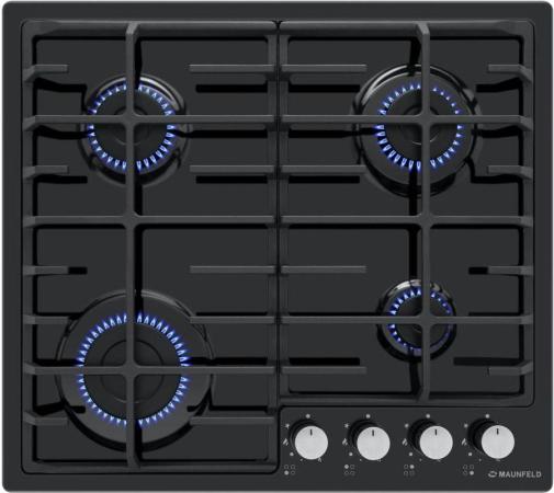 Варочная панель газовая Maunfeld EGHE.64.6CB/G черный