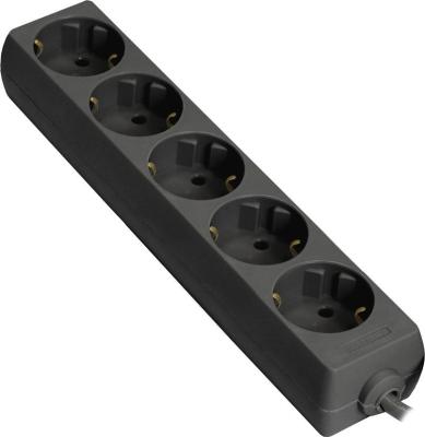 Exegate EX285819RUS Удлинитель ExeGate ECE-5-1.8B (5 евророзетки с заземлением, 1.8м, черный)