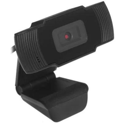 CBR CW 855HD Black, Веб-камера с матрицей 1 МП, разрешение видео 1280х720, USB 2.0, встроенный микрофон с шумоподавлением, фикс.фокус, крепление на мониторе, длина кабеля 1,4 м, цвет чёрный