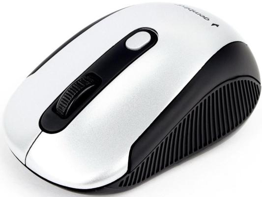 Мышь беспроводная Gembird MUSW-420-4 серебристый чёрный USB + радиоканал