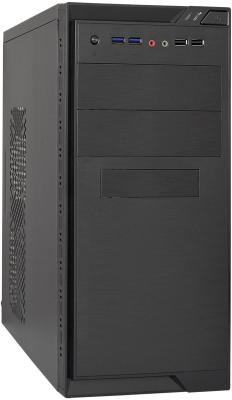Exegate EX283238RUS Корпус Minitower ExeGate MA-372UX Black, mATX <UN500, 120mm> 2*USB+2*USB3.0, Audio