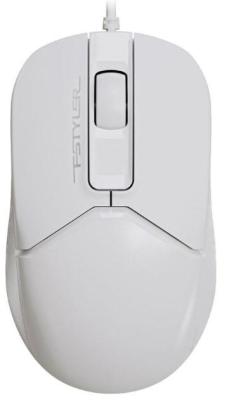 Мышь A4Tech Fstyler FM12 белый оптическая (1200dpi) USB (3but)