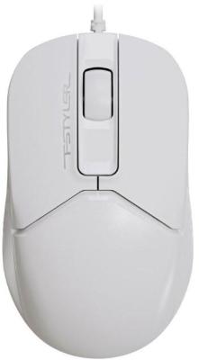 Мышь A4Tech Fstyler FM12S белый оптическая (1200dpi) silent USB (3but)