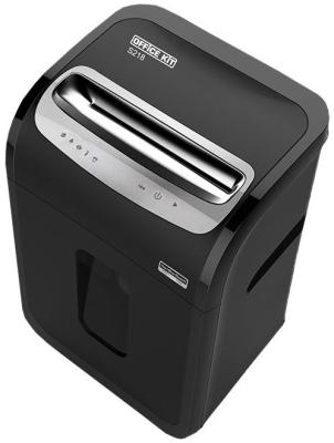 Шредер Office Kit S218 (1,9x13) черный (секр.P-5)/фрагменты/22лист./30лтр./скрепки/скобы/пл.карты/CD