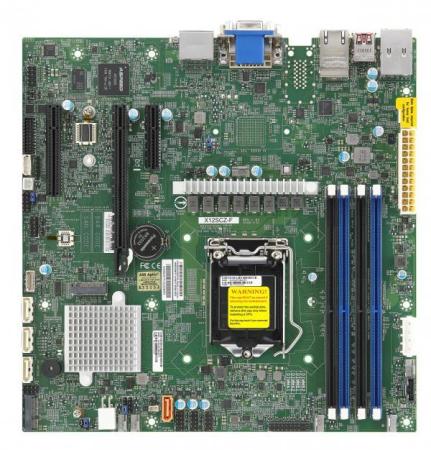 Материнская плата Supermicro MBD-X12SCZ-F-O Socket 1200 W480 4xDDR4 1xPCI-E 16x 2xPCI-E 4x 4 mATX Retail