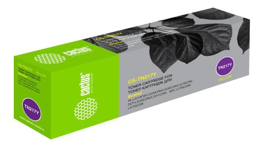 Картридж Cactus CS-TN217Y 2300стр Желтый