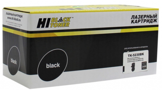 Тонер-картридж Hi-Black TK-5230Bk 2600стр Черный