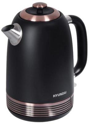 Чайник электрический Hyundai HYK-S4501 2200 Вт чёрный бронзовый 1.7 л нержавеющая сталь