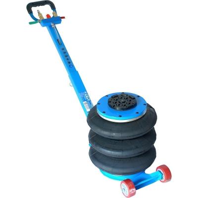 Домкрат пневматический AE&T T08103A  3т 3-секционный с ручкой