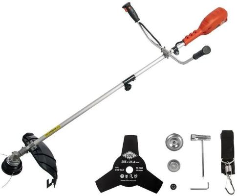 Триммер электрический DDE 791-899 ET1600RV  1600 Вт верх двиг разъем прям вал ремень +диск велоруль