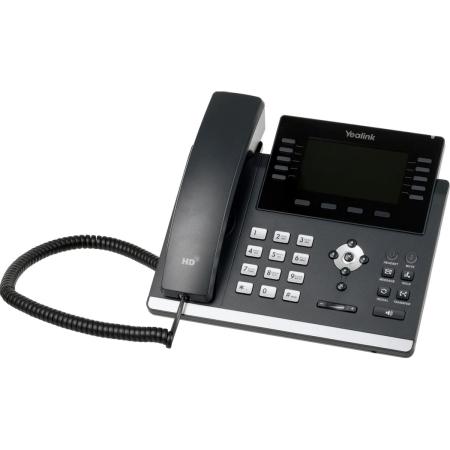 Телефон SIP Yealink SIP-T46U, цветной экран, 2 порта USB, 16 линий, BLF, PoE, GigE, без БП (SIP-T46U)