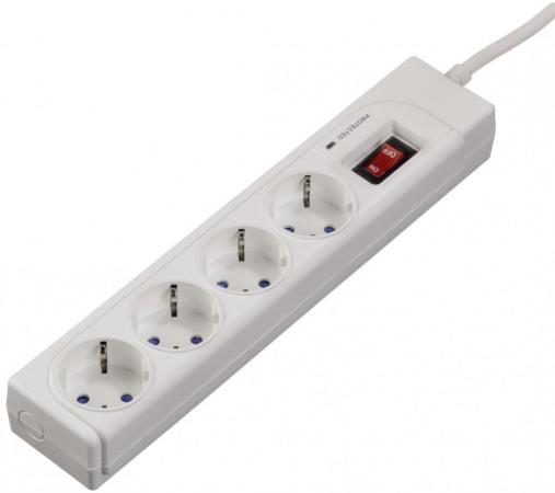 Удлинитель HAMA H-121939 4 розетки 1.5 м