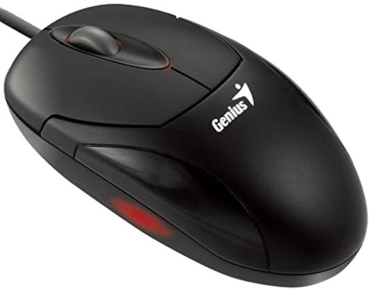 Мышь проводная Genius - чёрный USB