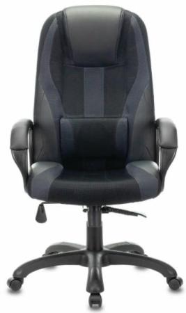 Кресло компьютерное BRABIX PREMIUM "Rapid GM-102", НАГРУЗКА 120 кг, экокожа/ткань, черное/серое, 532105