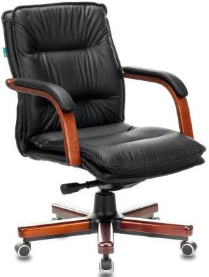 Кресло руководителя Бюрократ T-9927WALNUT-LOW чёрный