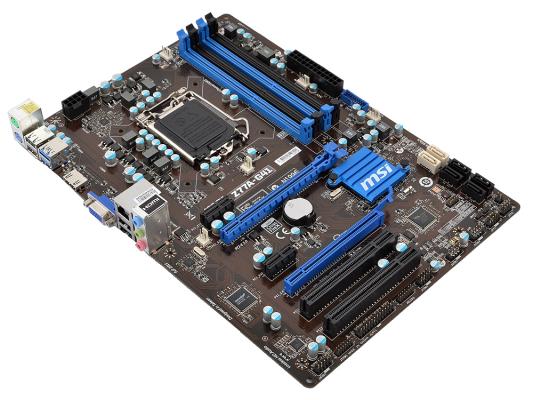 Мат. плата MSI Z77A-G41 <S1155, iZ77, 4*DDR3, 2*PCI-E16x, SVGA, DVI, SATA III, SATA RAID, GB Lan, ATX, Retail>