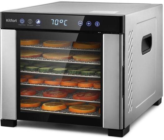 Сушилка для овощей и фруктов KITFORT KT-1916 чёрный