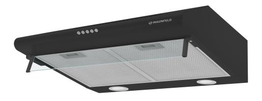 Вытяжка козырьковая Maunfeld MP-1 60 черный управление: кнопочное (1 мотор)