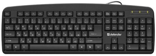 Клавиатура Defender Office HB-910 RU Black USB