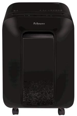 Шредер Fellowes® Powershred® LX200, черный, DIN P-4, 4х12 мм, 12 лст., 22 лтр., Jam Proof™, SafeSens, шт