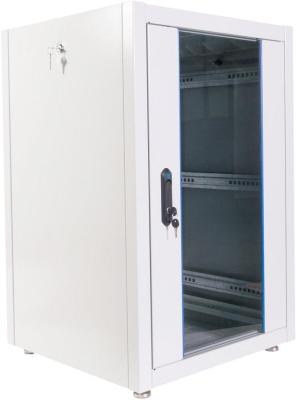 ЦМО Шкаф телекоммуникационный напольный ЭКОНОМ 18U (600 х 800) дверь стекло, дверь металл ШТК-Э-18.6.8-13АА