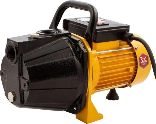 Садовый поверхностный насос GP1100C, 1100 Вт, 4500 л/ч, подъем 46 м, чугун// Denzel