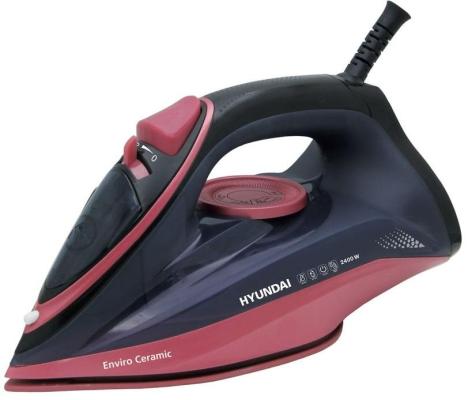 Утюг Hyundai H-SI01623 2400Вт розовый чёрный