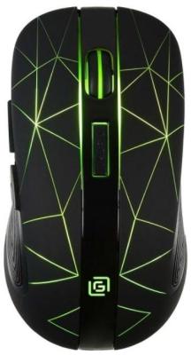 Мышь Оклик 976GW черный оптическая (1600dpi) беспроводная USB (6but)
