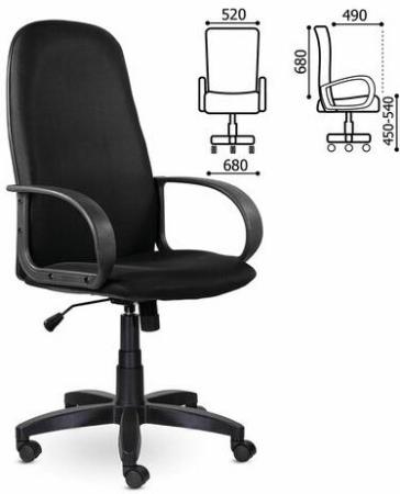 Кресло офисное BRABIX "Praktik EX-279", ткань E, черное, 532021