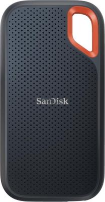 Внешний SSD диск — 1 Tb USB Type-C SANDISK Extreme Portable V2 оранжевый серый SDSSDE61-1T00-G25