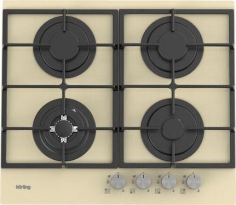 Варочная панель газовая Korting HGG 6722 CTB бежевый