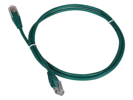 Патч-корд TWT UTP кат.5e, с заливными колпачками, 20.0 м, зеленый