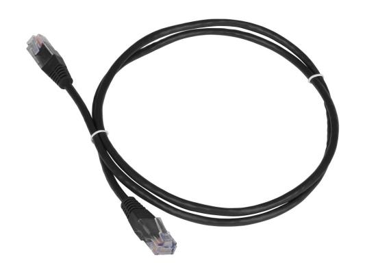 Патч-корд TWT UTP кат.5e, с заливными колпачками, 7.0 м, черный