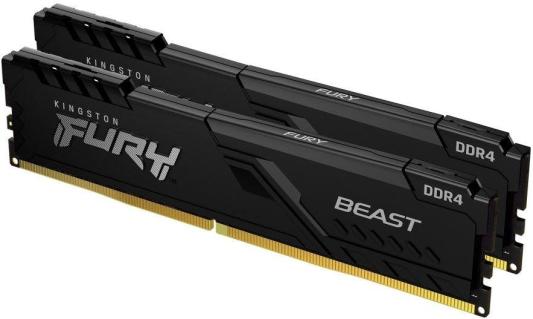 Оперативная память для компьютера Kingston FURY Beast Black DIMM 32Gb DDR4 3600 MHz KF436C18BBK2/32