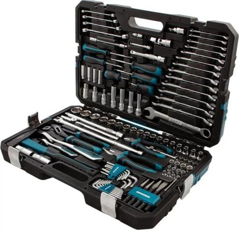 Набор инструментов 115 пред. , 120 зубьев, CrV, 1/4", 1/2"// Gross