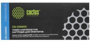 Картридж Cactus CS-C055HС 5900стр Голубой