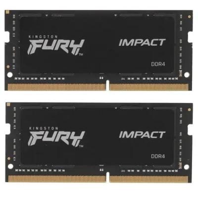 Оперативная память для ноутбука Kingston FURY Impact SO-DIMM 64Gb DDR4 3200 MHz KF432S20IBK2/64
