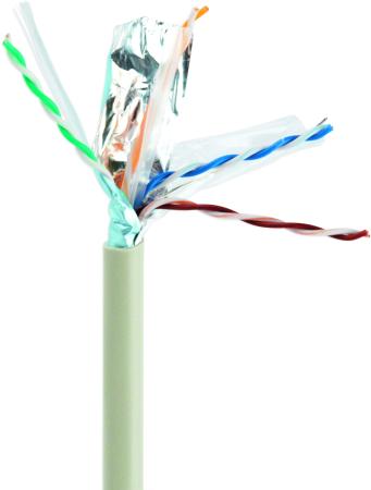 Кабель Cablexpert UPC-6004-SOL, UTP6, 4 пары, 0.57 мм, однож., 305 м, серый