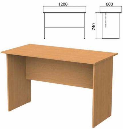 Стол письменный "Бюджет", 1200х600х740 мм, груша ароза, 402660-336