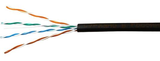 Кабель UTP outdoor 4 пары категория 5e Skynet одножильный медь 100 м черный