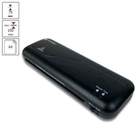 Ламинатор ГЕЛЕОС ЛМ A4 Старт, А4, 2х150 (пленка 75-150мкм), 300 мм/мин, 2 вала, пласт. корпус, мах толщина 0,6мм