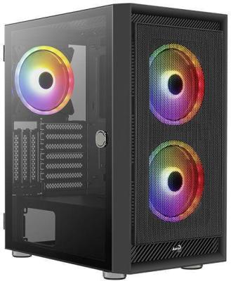 Корпус ATX Aerocool Graphite-G-BK-v2 Без БП чёрный