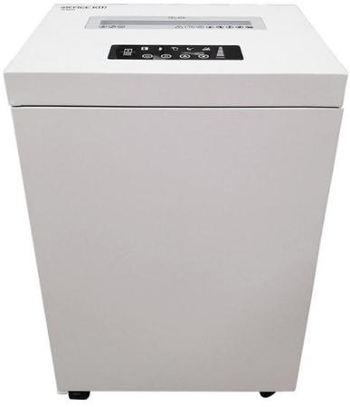 Шредер Office Kit S500 белый (секр.P-5)/фрагменты/17лист./50лтр./скрепки/скобы/пл.карты/CD