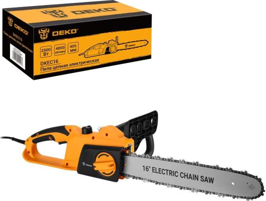 Электрическая цепная пила Deko DKEC16 1600Вт дл.шины:16" (40cm)