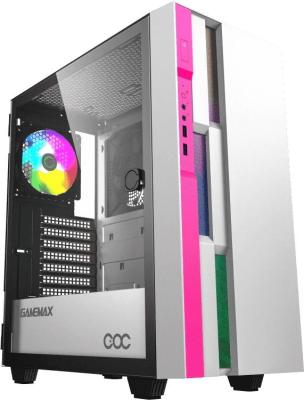 Корпус ATX GameMax Brufen C3 WP Без БП белый розовый