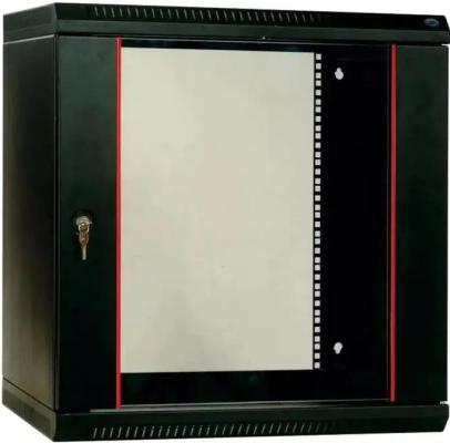 ЦМО Шкаф телеком. настенный разборный 18U (600х520) дверь стекло,цвет черный (ШРН-Э-18.500-9005)