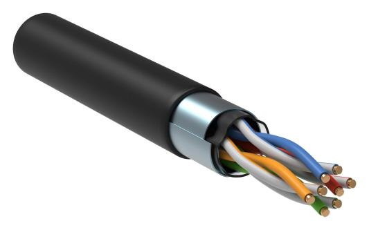 ITK BC3-C5E04-339-305-G Каб. в. п. F/UTP кат. 5E 4 пары LDPE чер. GENERICA (605 v)