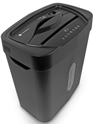 Уничтожитель документов ГЕЛЕОС УМ22-4,  DIN P-4 (4 ур-нь секр.), фрагмент 4х35мм, 14 лист (70г/м2), CD/пл.карты/скрепки/скобы, 22 литра