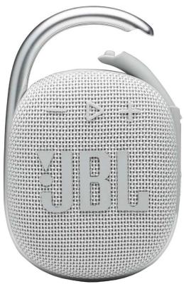 Колонка порт. JBL Clip 4 белый 5W 1.0 BT 15м 500mAh (JBLCLIP4WHT)