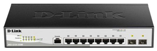 D-Link DGS-1210-10/ME/B2A Коммутатор 2 уровня с 8 портами 10/100/1000Base-T и 2 портами 1000Base-X SFP